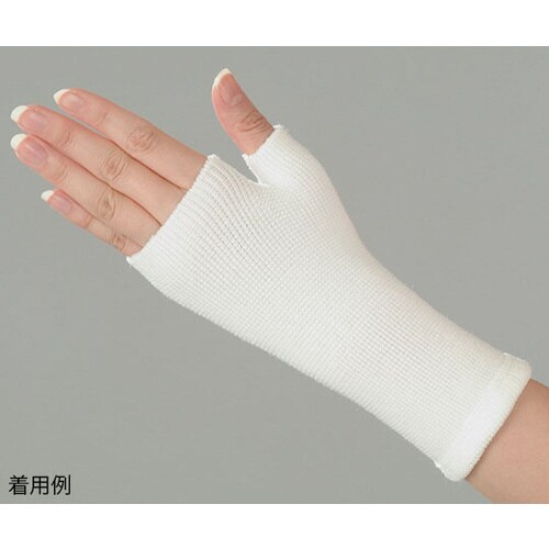 シームレスサポーター白 手の甲 F