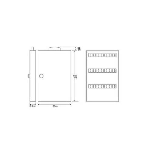 キーボックス 30本 マグネットシート付