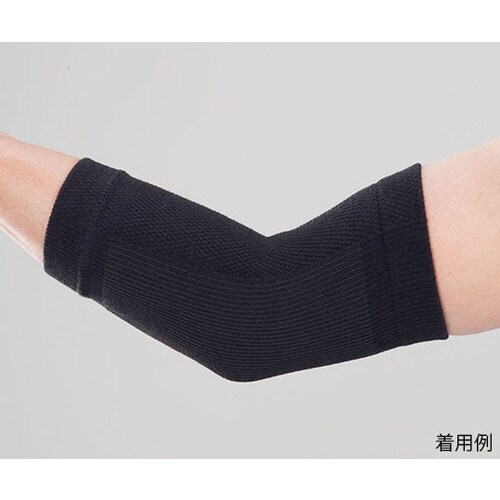 スポーツエイドサポーター 黒 ひじ L