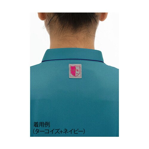 女子スクラブ ロイヤルブルー+ネイビー M