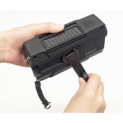 手回し/ソーラー蓄電ラジオ