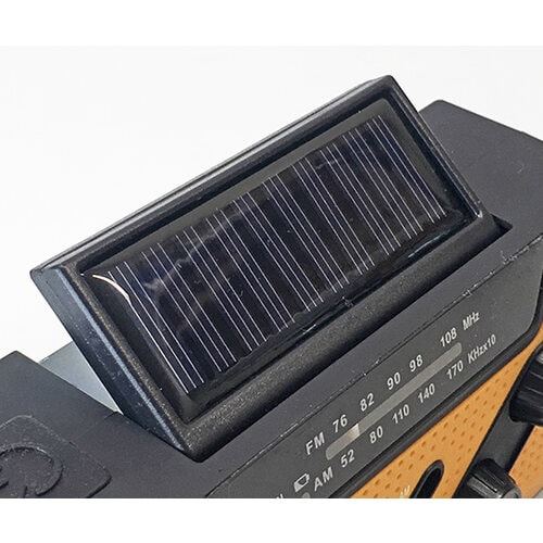 手回し/ソーラー蓄電ラジオ