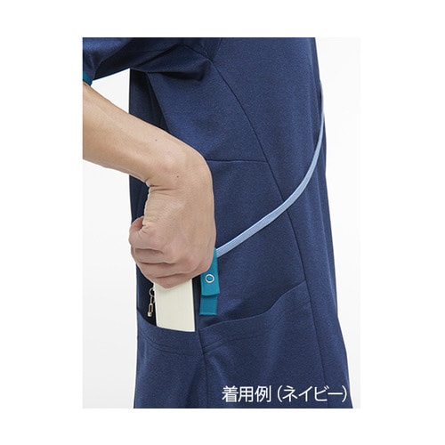 ニットシャツ ネイビー BL