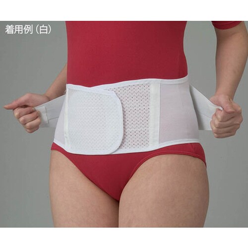 ワイドコルセットメッシュタイプ白 M−L