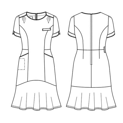 ワンピース オフTネイビー S