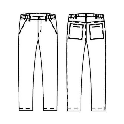 男女兼用パンツ ベージュ 5L