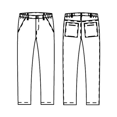 男女兼用パンツ ネイビー 6L