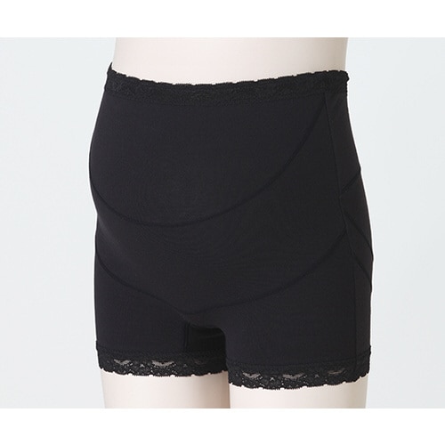 らくばきパンツ妊婦帯 ブラック L