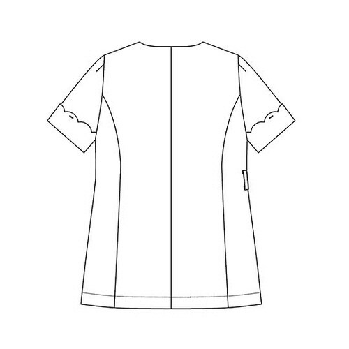 スカラップトップス ピンク L