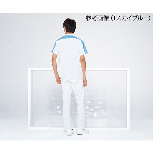 男子スクラブ Tスカイブルー S