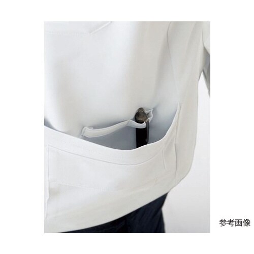 ジップアップスクラブ ターコイズ×ネイビー L