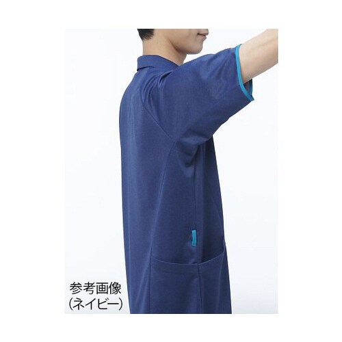 ニットシャツ ネイビー M