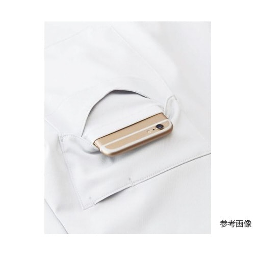 ジップアップスクラブ ベージュ×ネイビー S