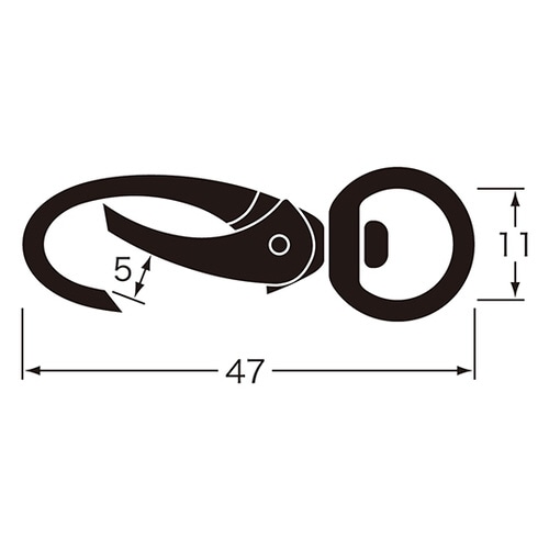 C型スナップ マットシルバー