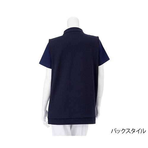 ジップアップベスト ネイビー L