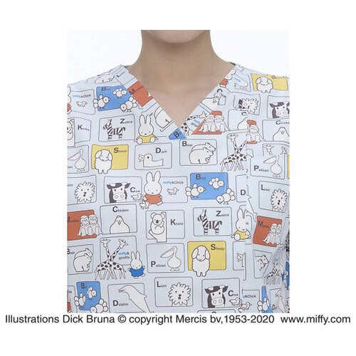 男女兼用スクラブ ブルー BL