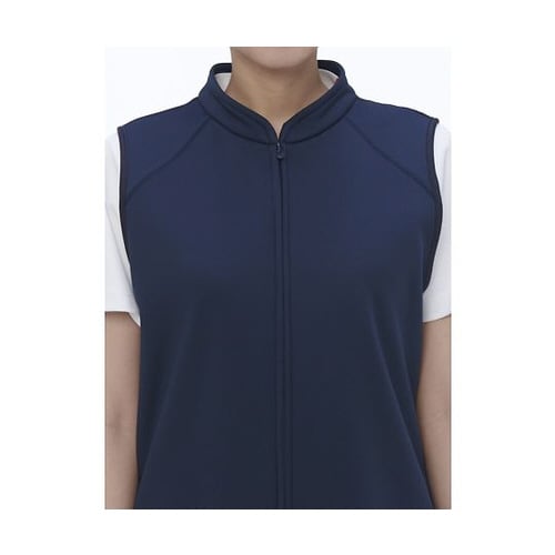 ジップアップベスト ネイビー M