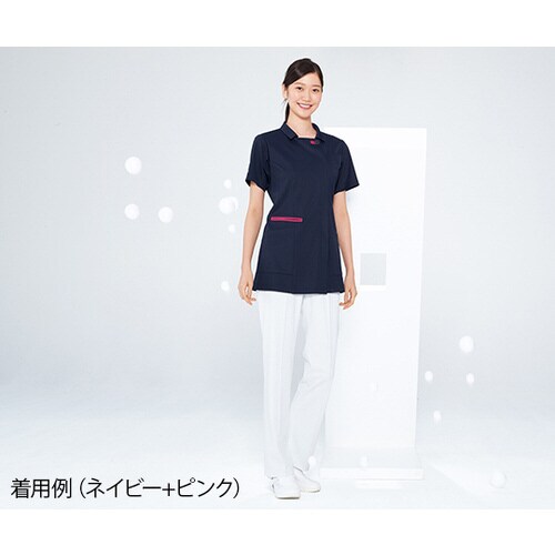 チュニック ネイビー+ピンク S