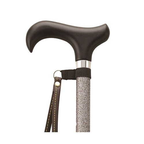 杖 キラリ 伸縮タイプ メッシュ柄 ブラック