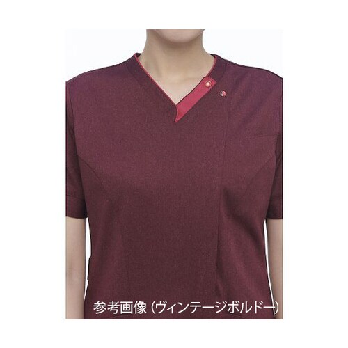 女子スクラブ シャンパンコーラル LL