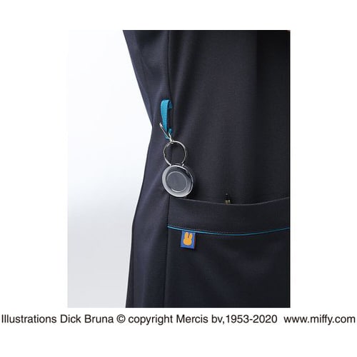 男女兼用スクラブ ネイビー+ターコイズ BL