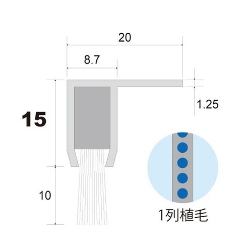 バーストリップブラシ NY0.1 黒