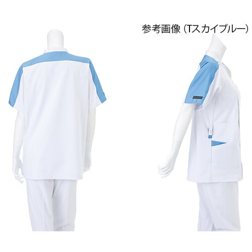 男子スクラブ Tスカイブルー M