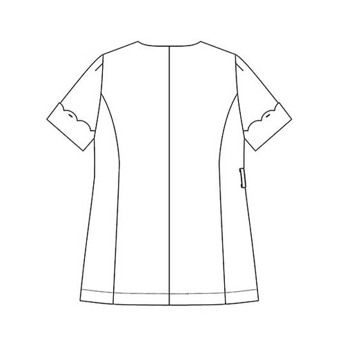 スカラップトップス ピンク M