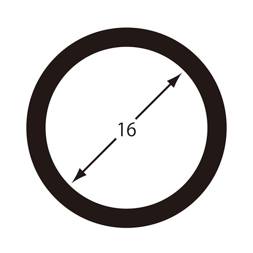 鉄平押しキーリング 16mm ピンクゴールド