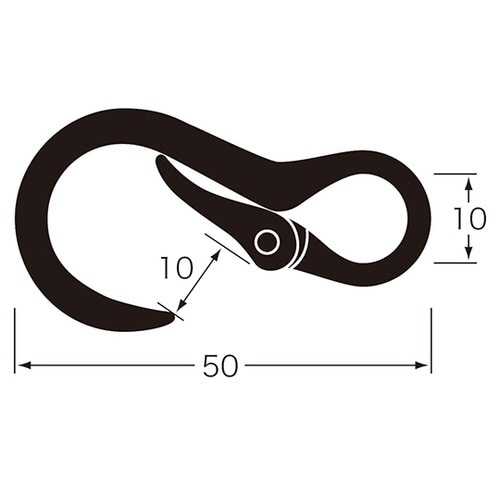 ナスカン 50mm マットシルバー