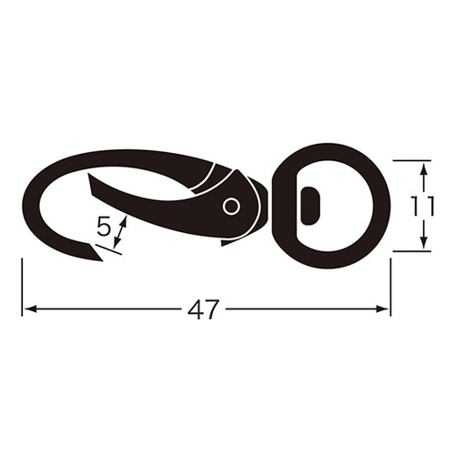 C型スナップ ゴールド