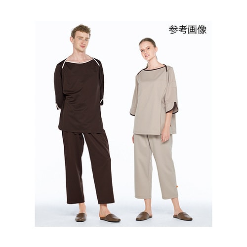 検診衣上衣 ボルドー L