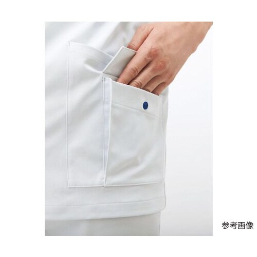 ジップアップスクラブ グレー×ネイビー SS