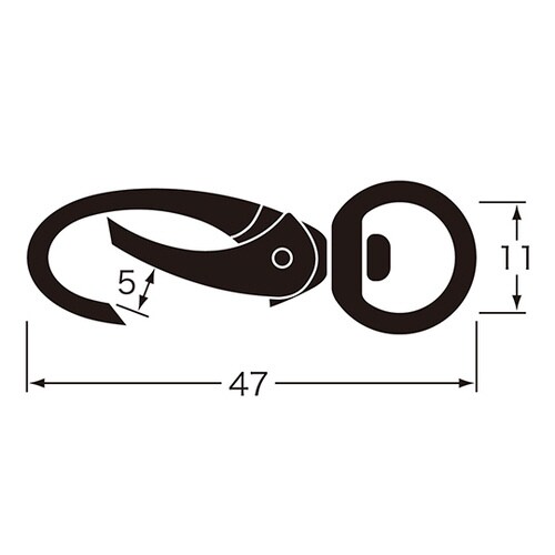 C型スナップ ピンクゴールド
