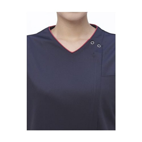 女子スクラブ ネイビー+オレンジ S