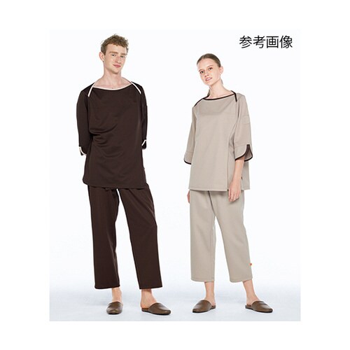 検診衣上衣 ボルドー M