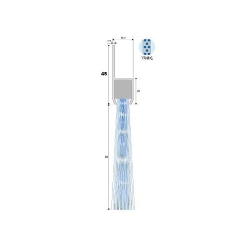 バーストリップブラシ PBT0.5 青