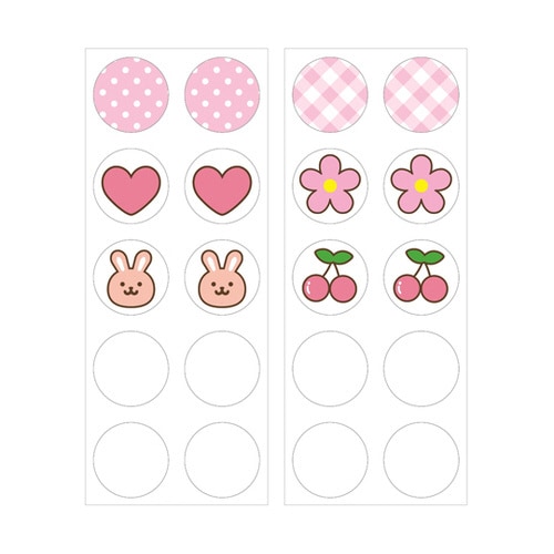 プチッとネーム ピンク