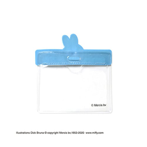 ミッフィー ネームホルダー ストライプブルー