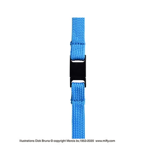 ミッフィー ネームホルダー ストライプブルー