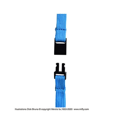 ミッフィー ネームホルダー ストライプブルー