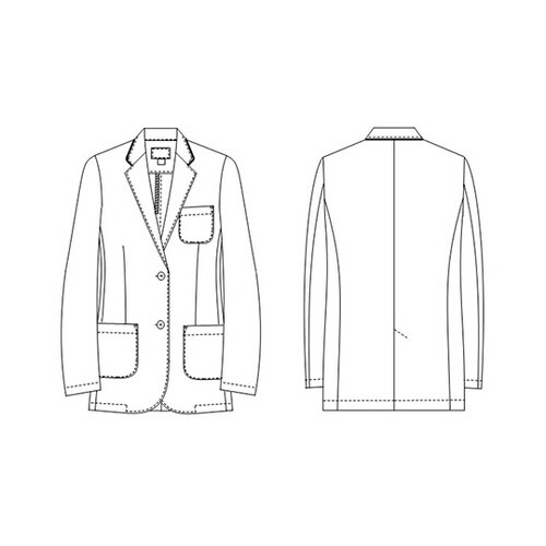 女子テーラードジャケット Tネイビー S