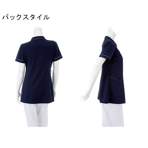 チュニック ネイビー+ベージュ L