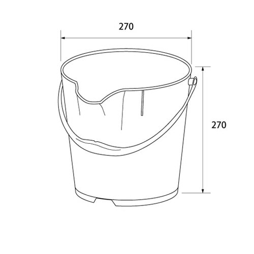 バーキンタX カラーバケツ 9L 紺