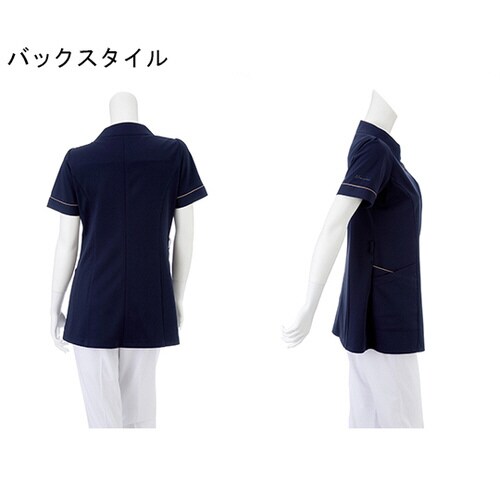 チュニック ネイビー+ベージュ M