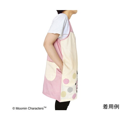 ムーミンエプロン リトルミイ ピンク/ベージュ