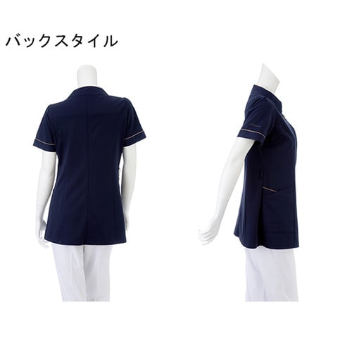 チュニック ネイビー+ベージュ L