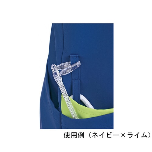 メンズ半袖スクラブジャケットMミディアムブルー