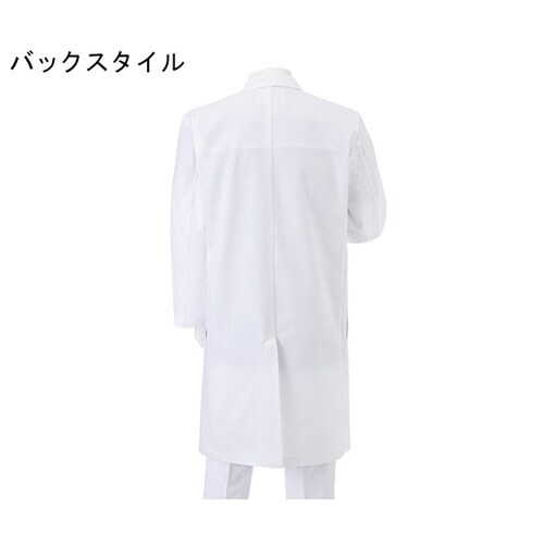 男子シングルドクターコート ホワイト L