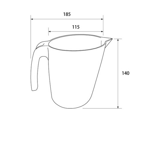 バーキンタX ウォータージャグ1L 赤